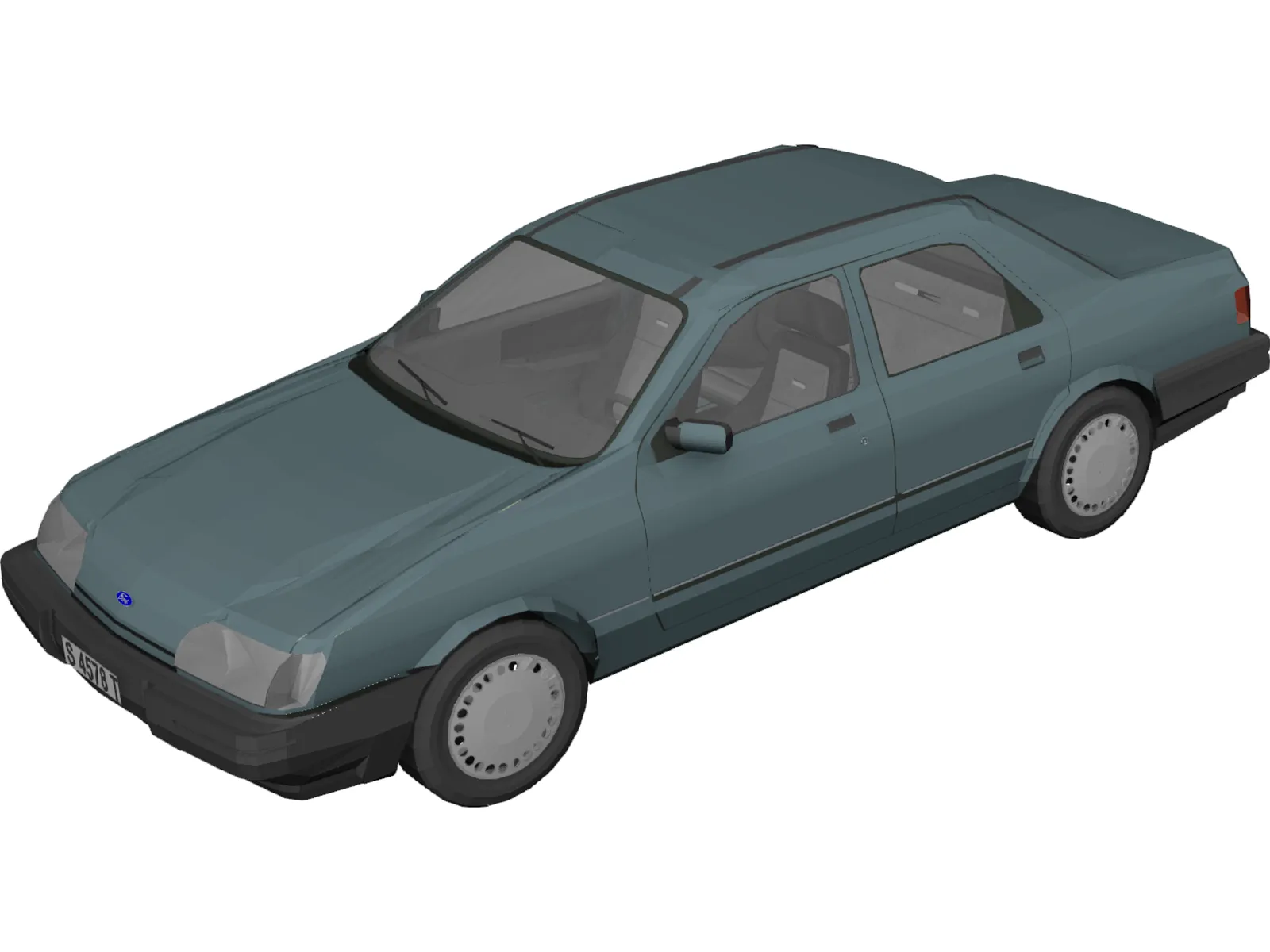 Ford Sierra Shaphire 3D Model main preview