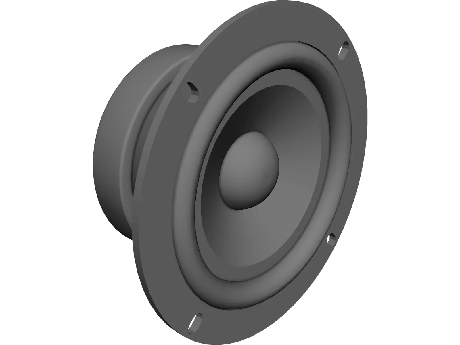 Speaker 3D Model main preview