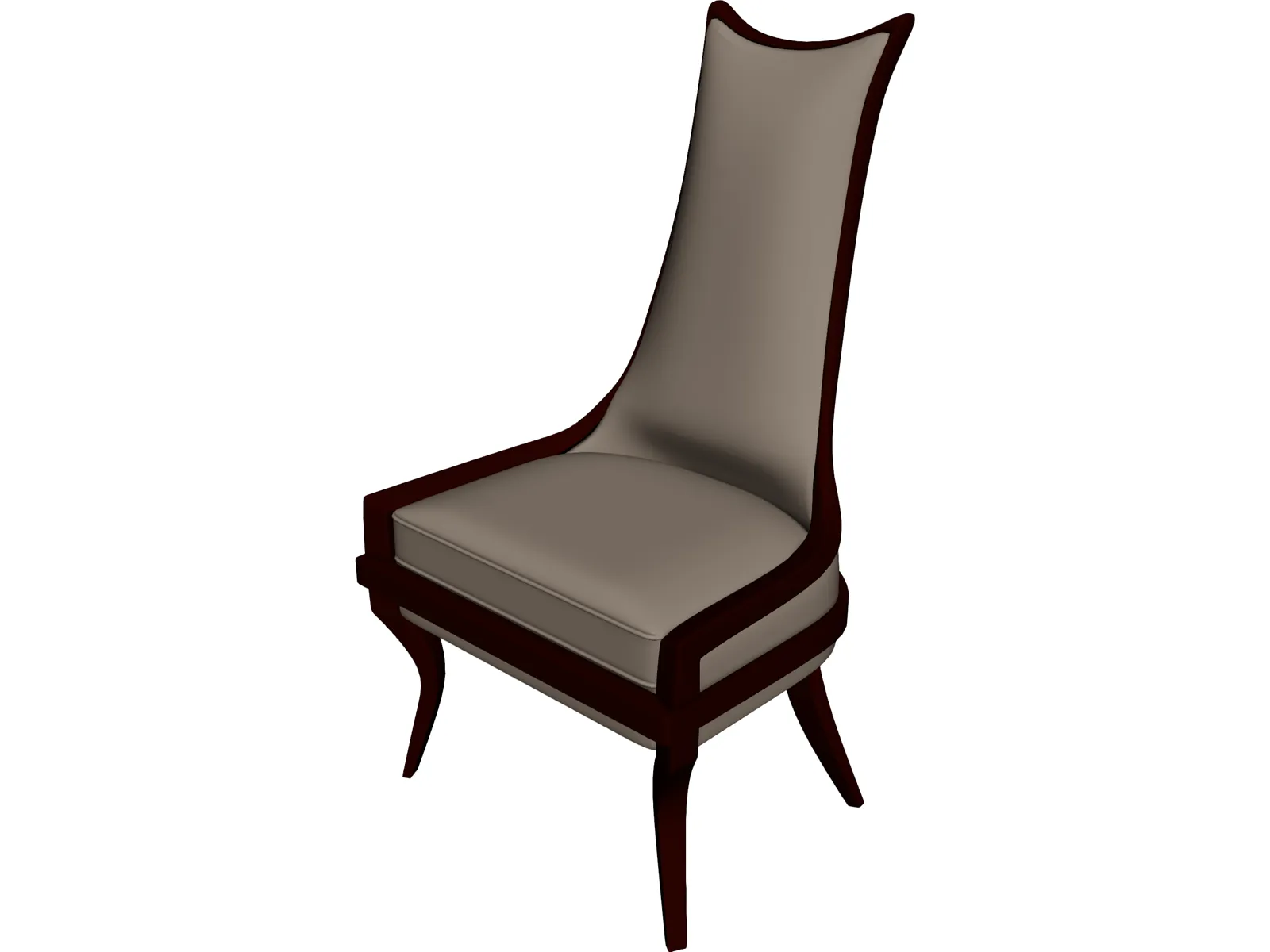 Wooden Chair 3D Model main preview