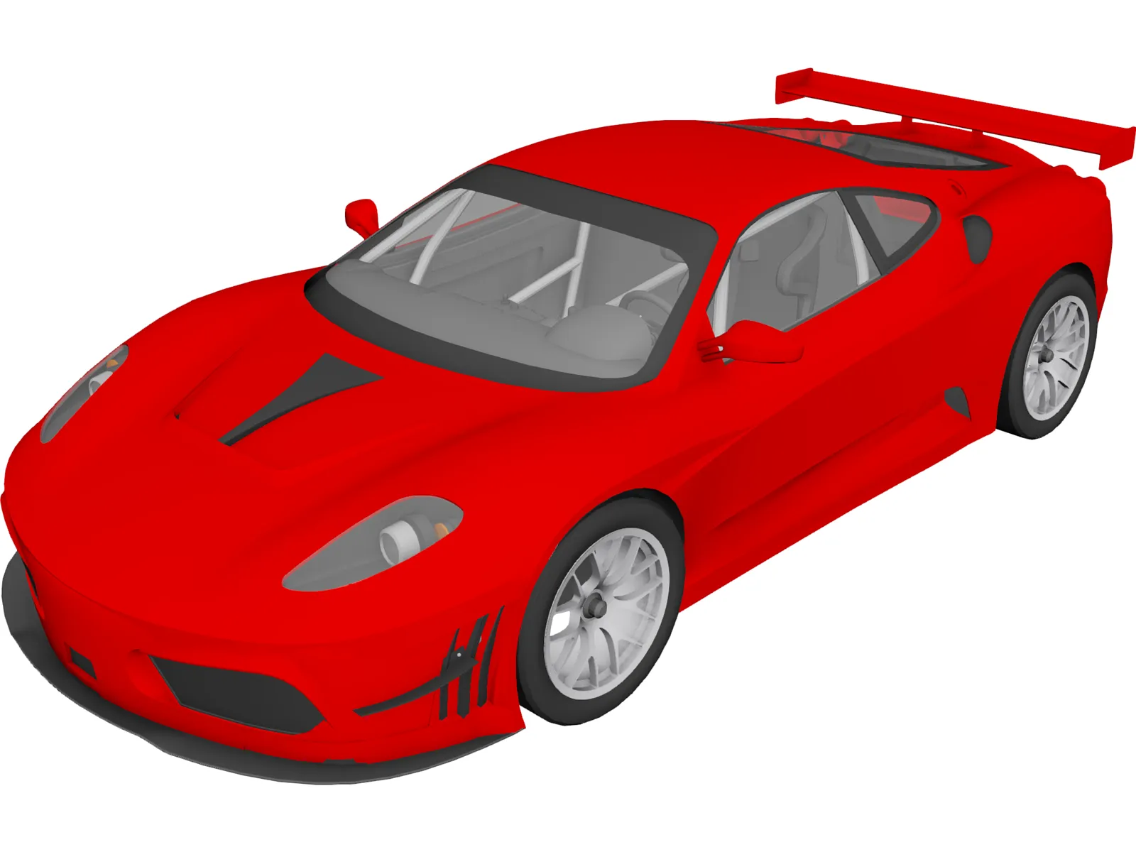 Ferrari F430 GT2 3D Model main preview