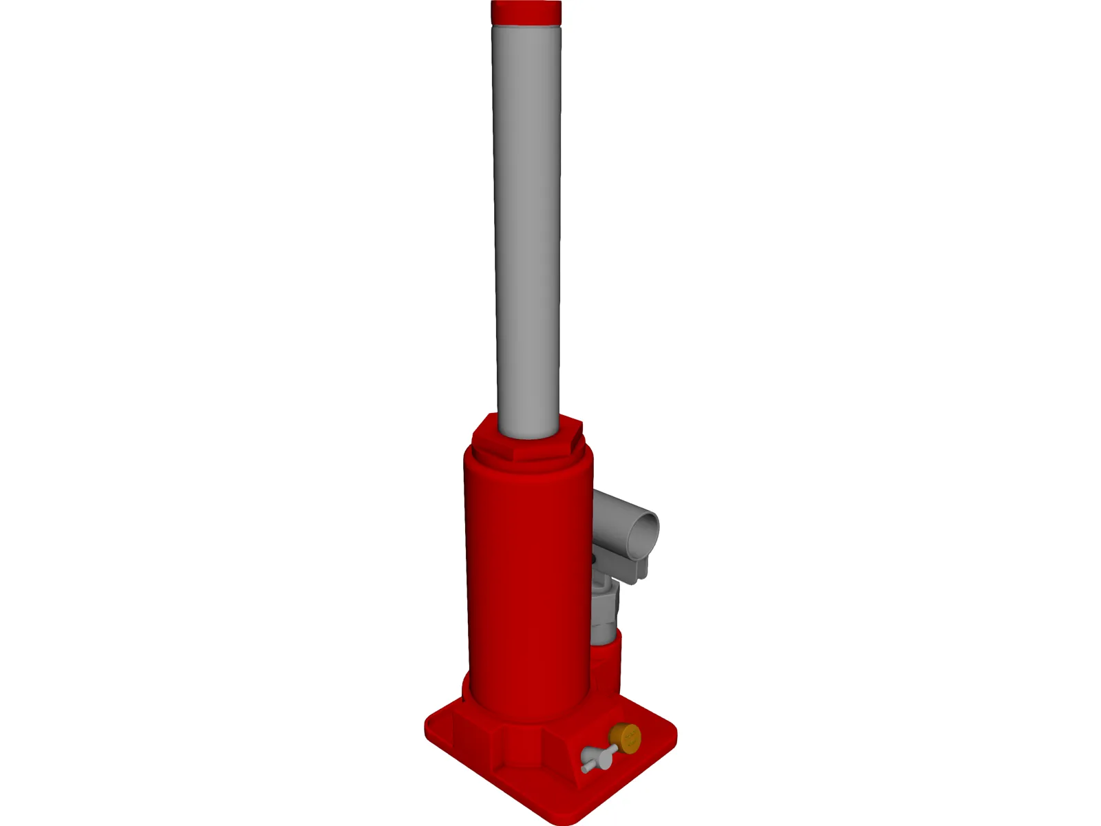Hydraulic Jack 3D Model main preview