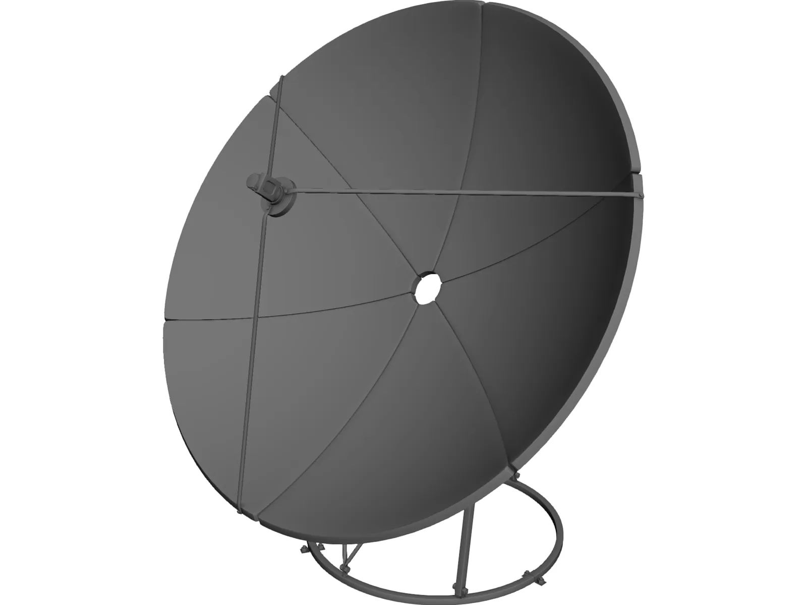Satilite Dish 3D Model main preview