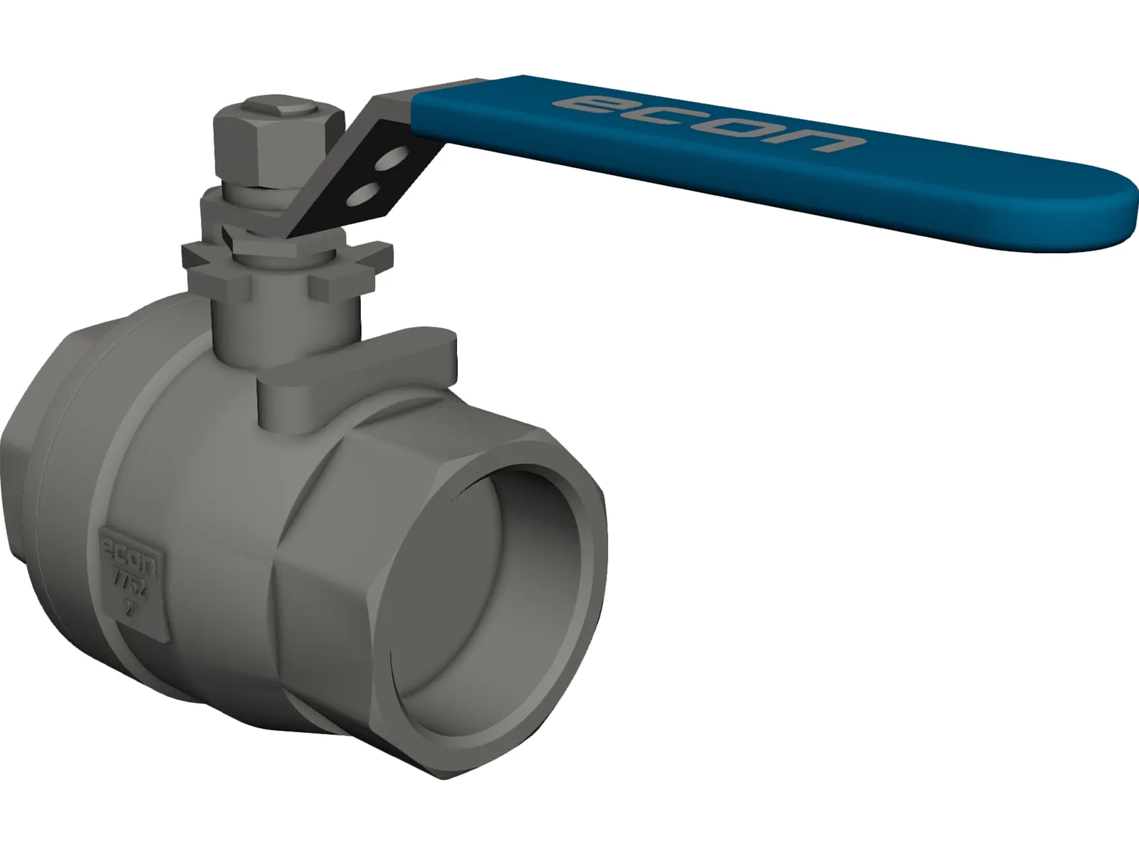Valve 2 inch 3D Model main preview