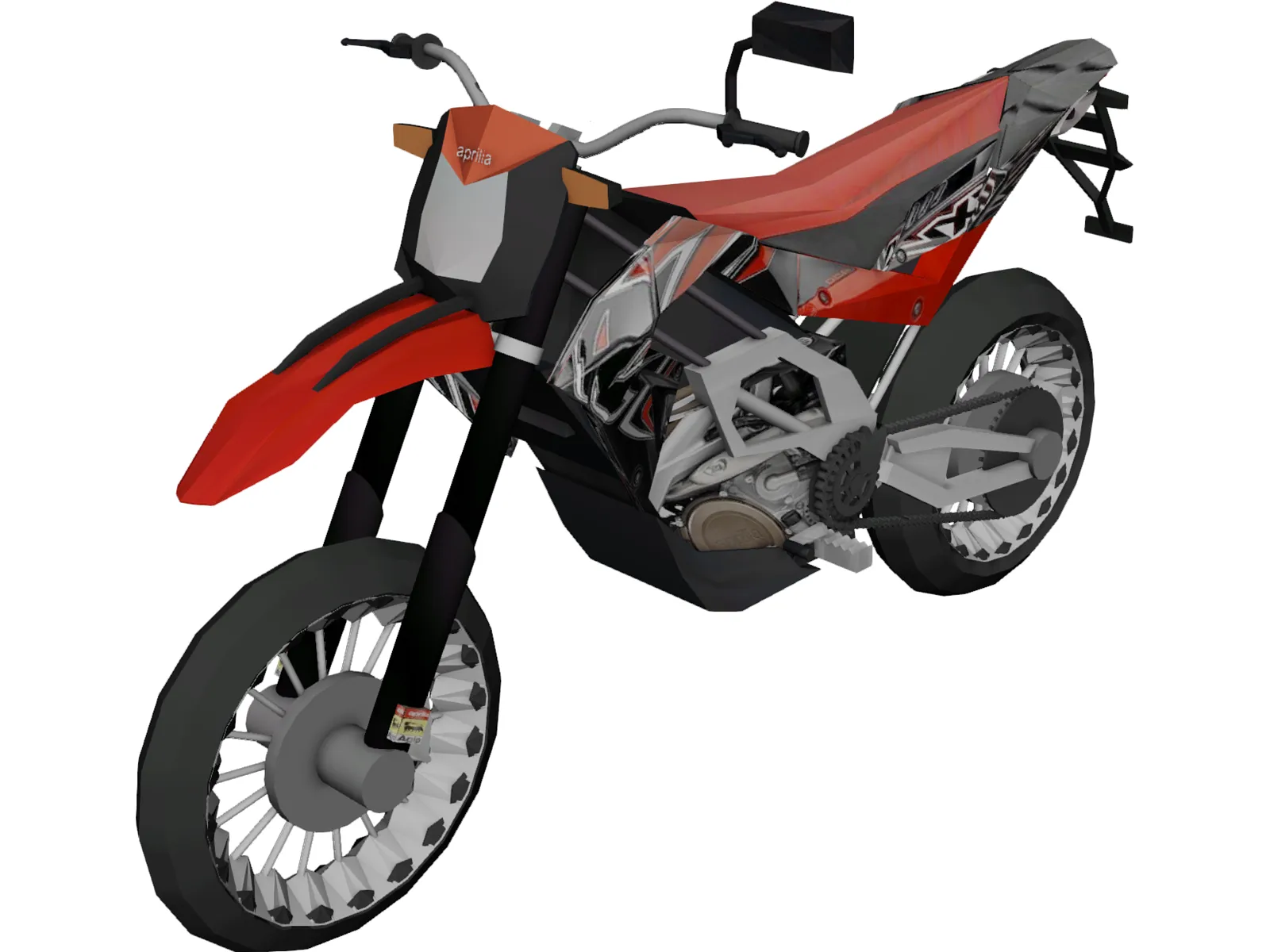 Aprilia SXV 450 3D Model main preview