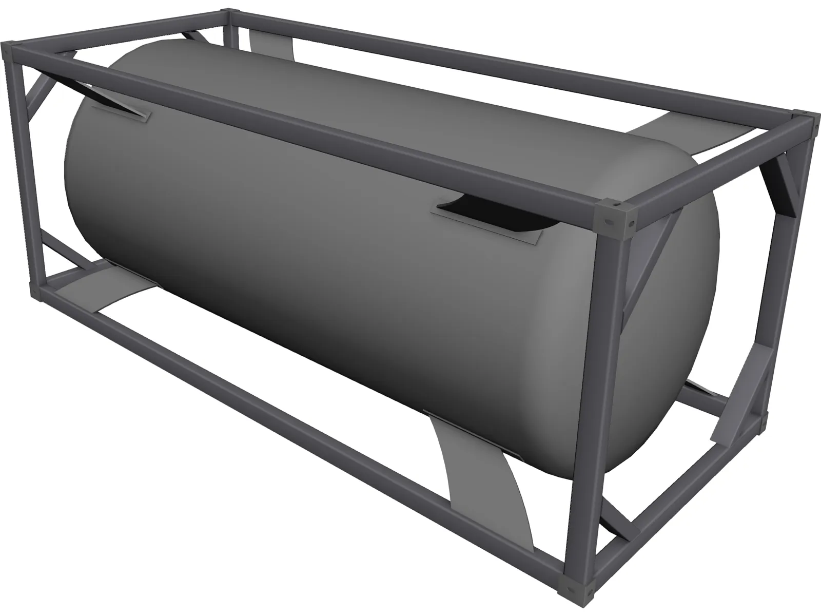 Container Tank Frame 20ft 3D Model main preview