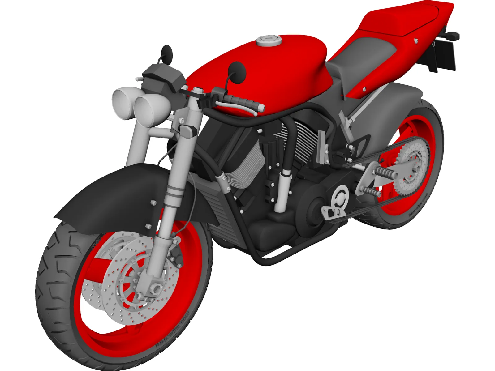 Suzuki Street Fighter 3D Model main preview