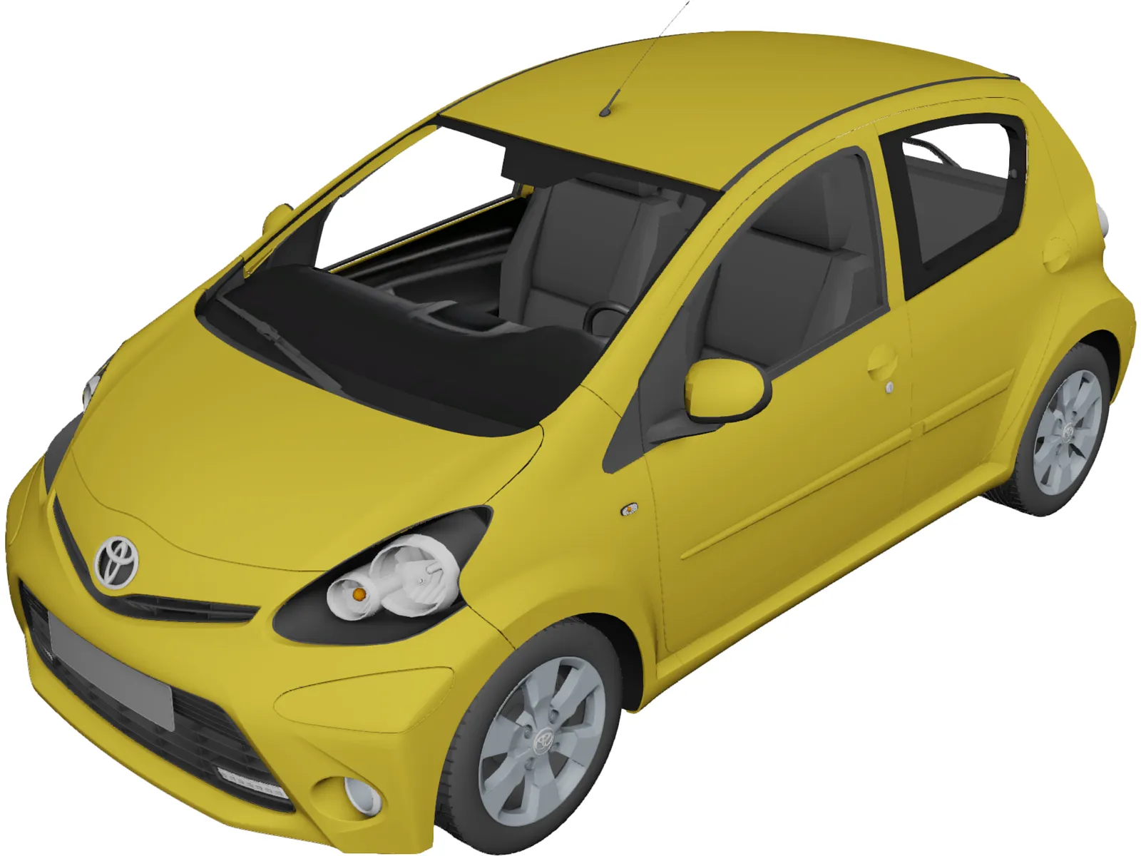 Toyota Aygo (2013) 3D Model main preview