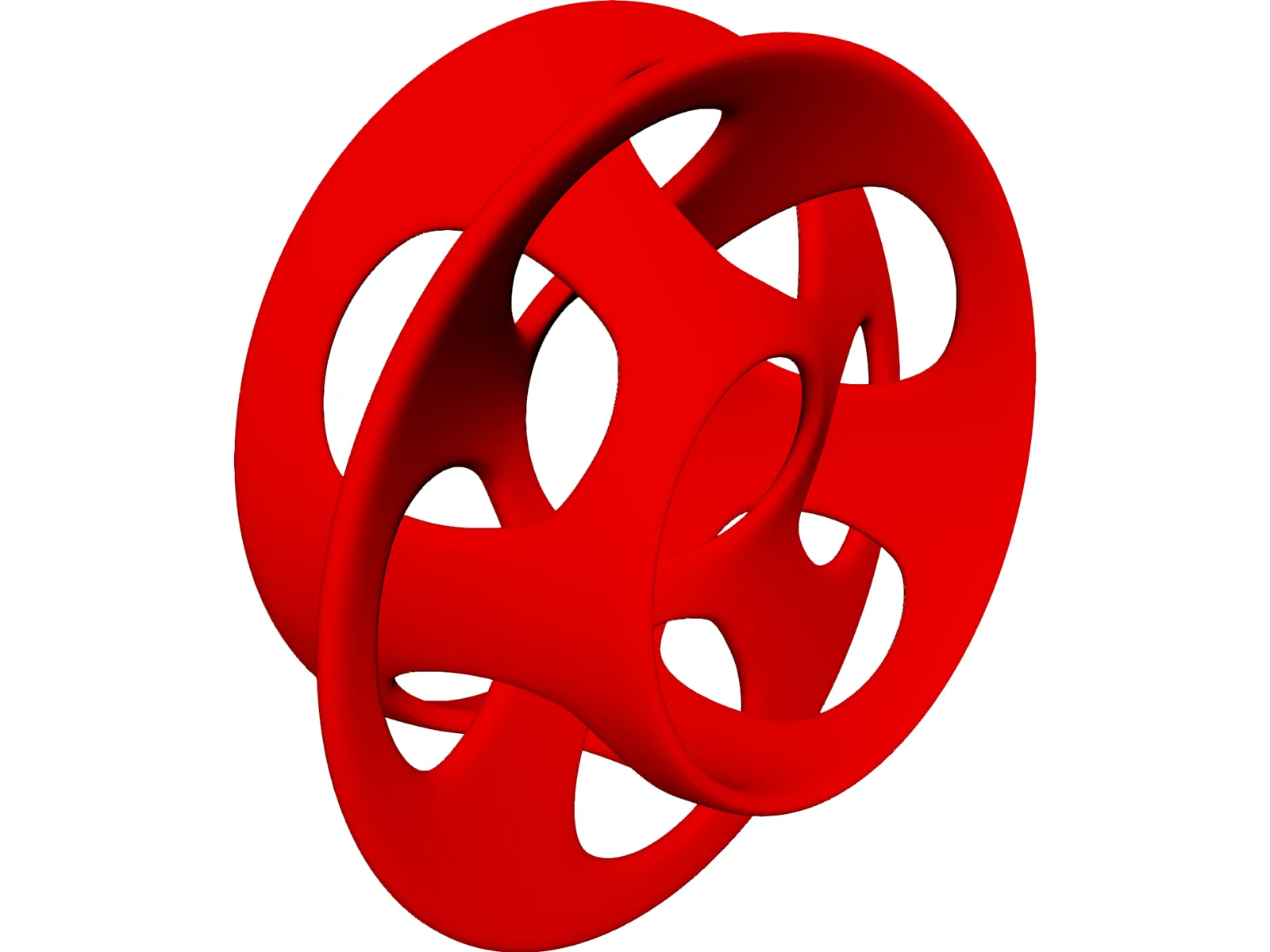 Moebius Strip 3D Model main preview