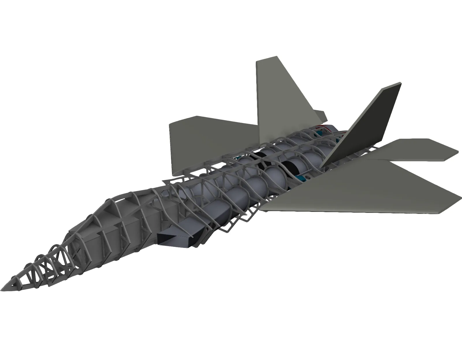 F-22 Raptor RC 3D Model main preview
