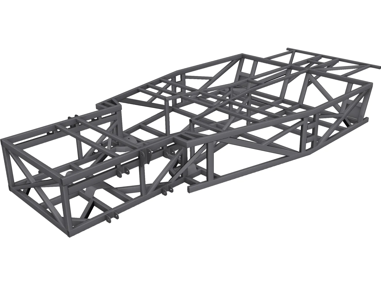 Kit Car Frame 3D Model main preview
