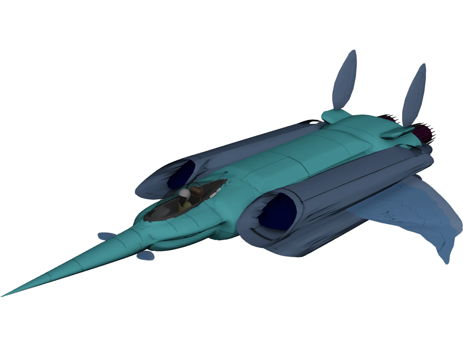F-150 Fighter 3D Model main preview