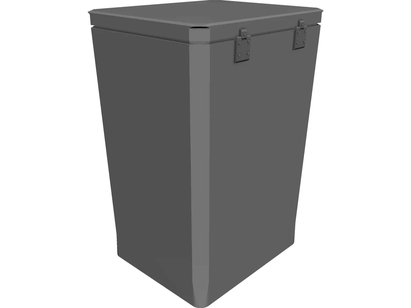 Dustbin 3D Model main preview