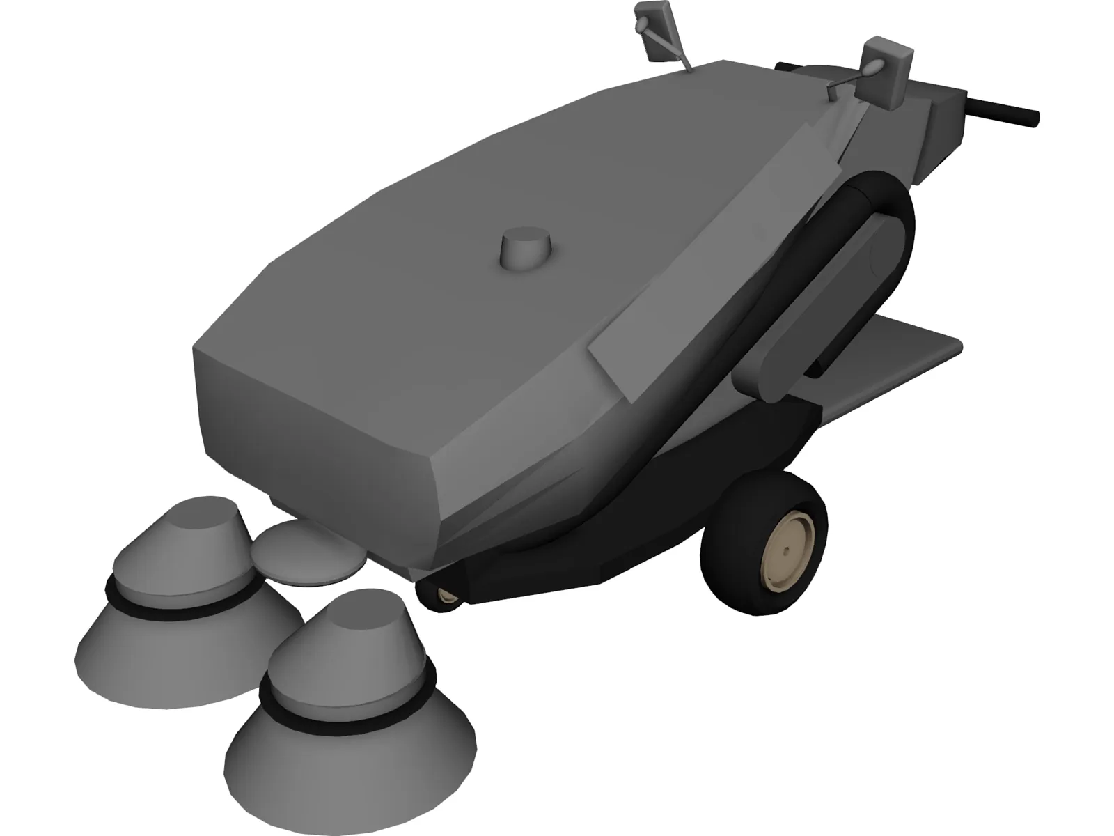 Tennant 414 Air Sweeper 3D Model main preview