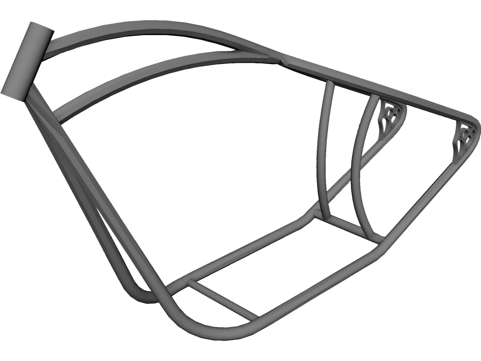 Chopper Frame 3D Model main preview