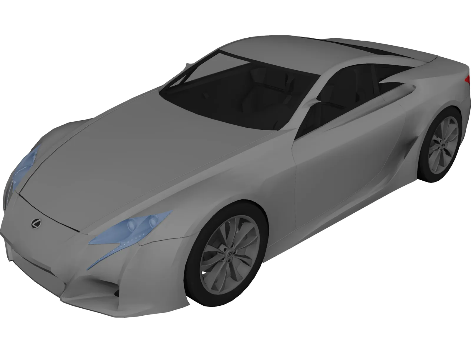 Lexus LF-A Concept (2007) 3D Model main preview