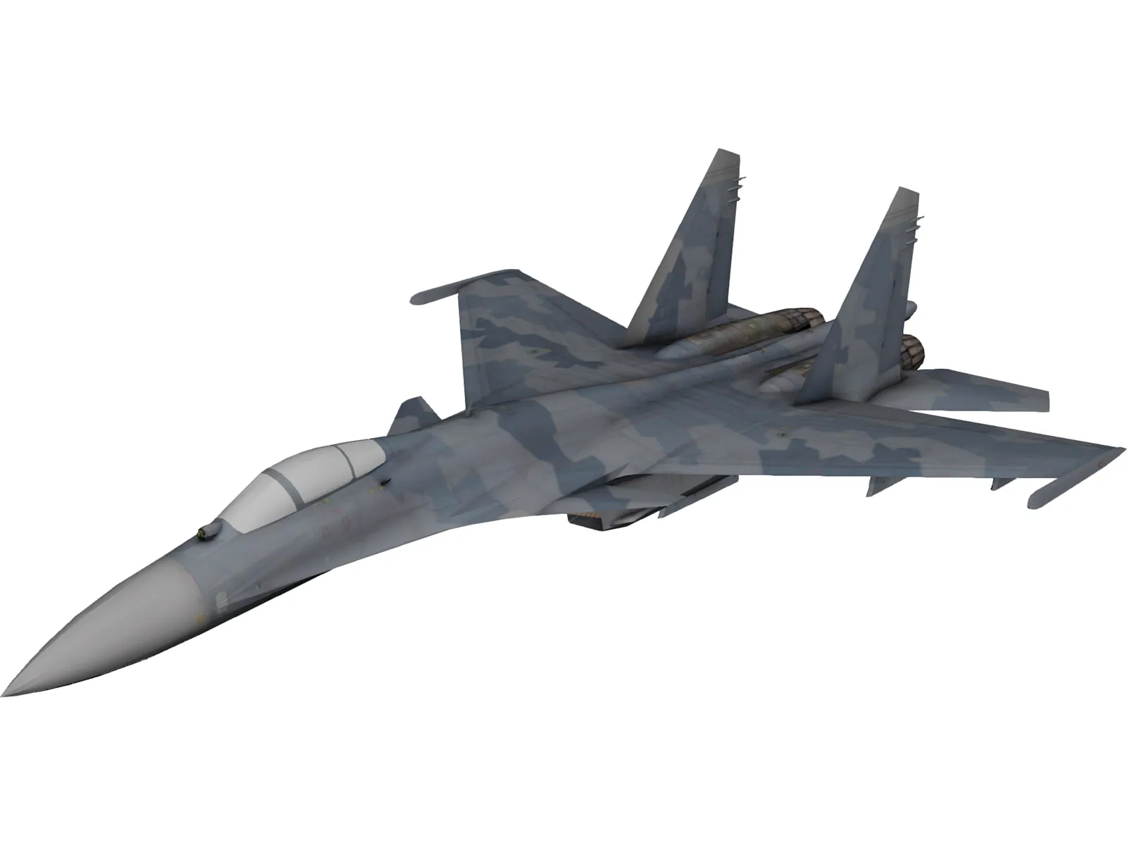 Sukhoi Su-35 Super Flanker 3D Model main preview