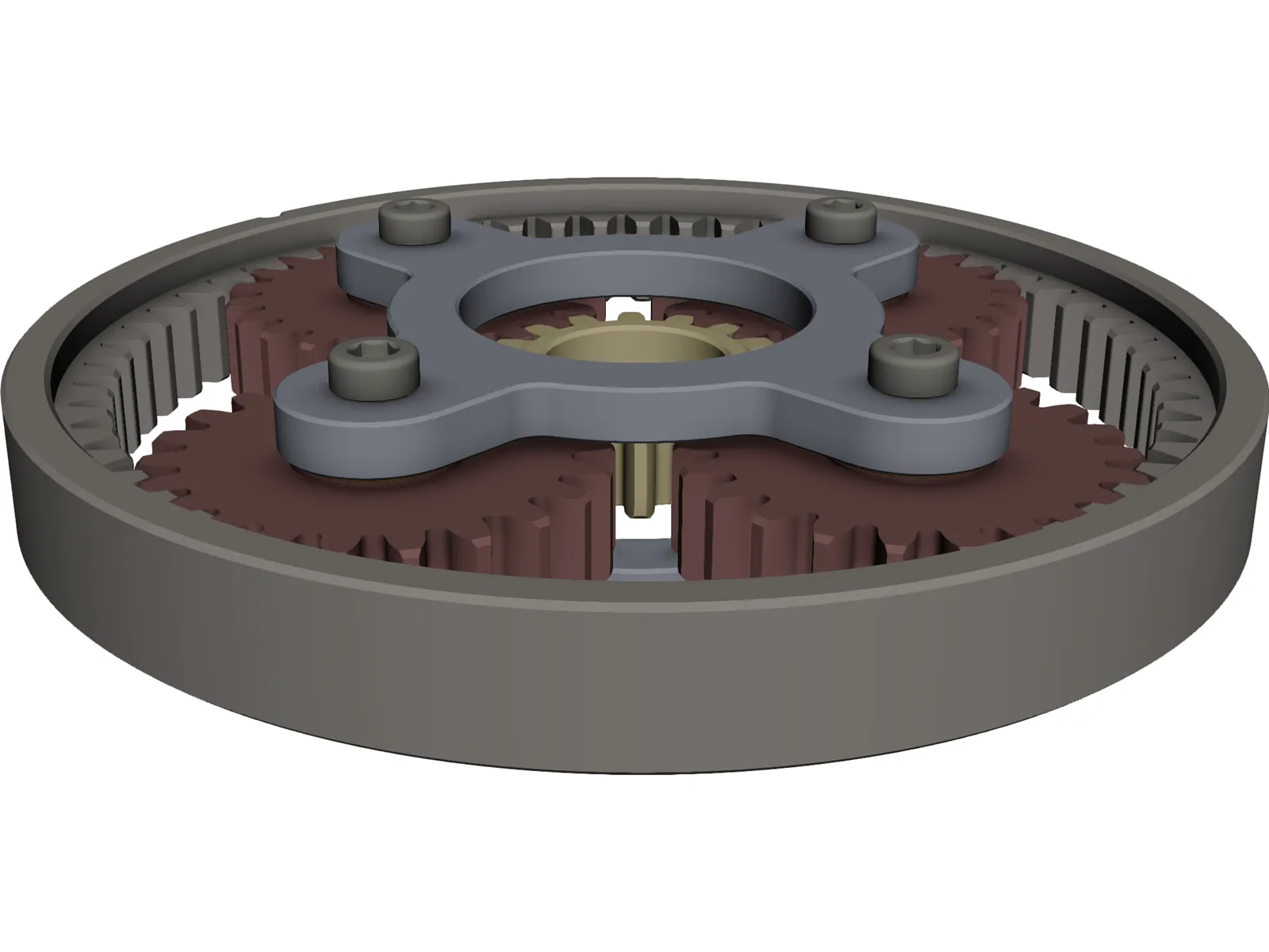 Planetary Gear 3D Model main preview
