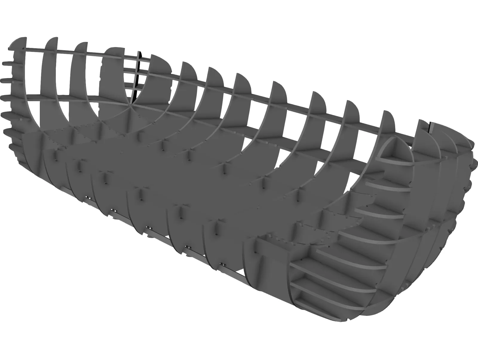 Sofa Laser Cut 3D Model main preview