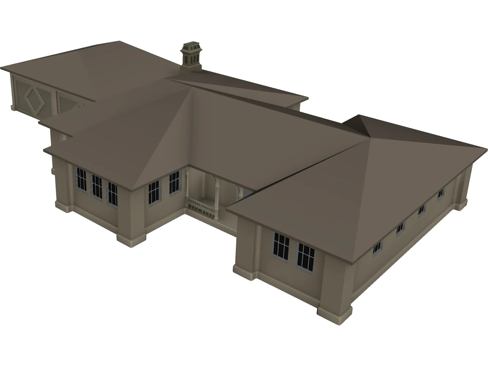 House 3D Model main preview