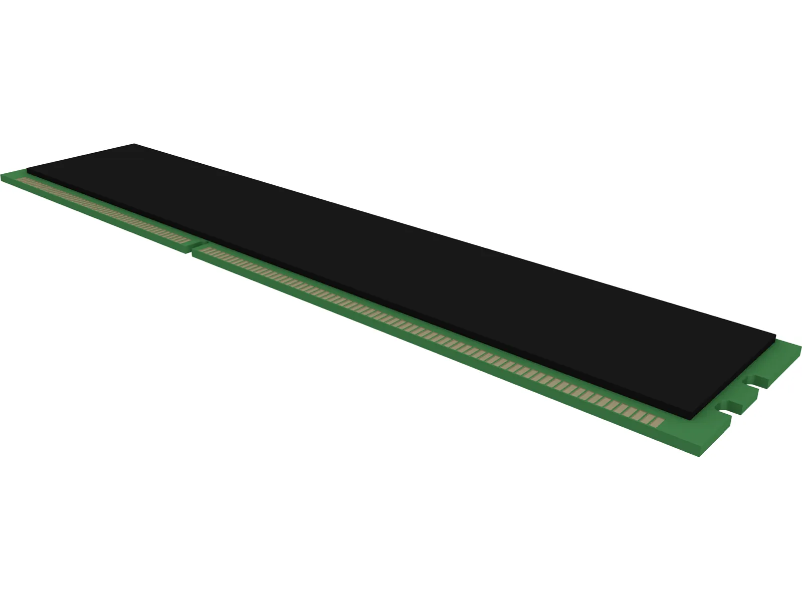 RAM DDR3 Memory Module 3D Model main preview