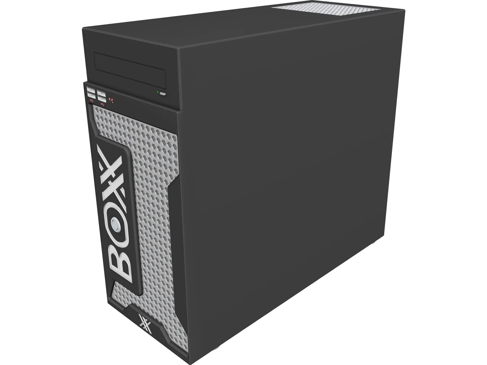 CPU Desktop Computer 3D Model main preview