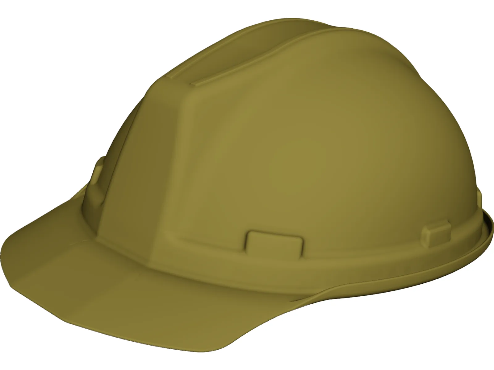 Worker Helmet 3D Model main preview