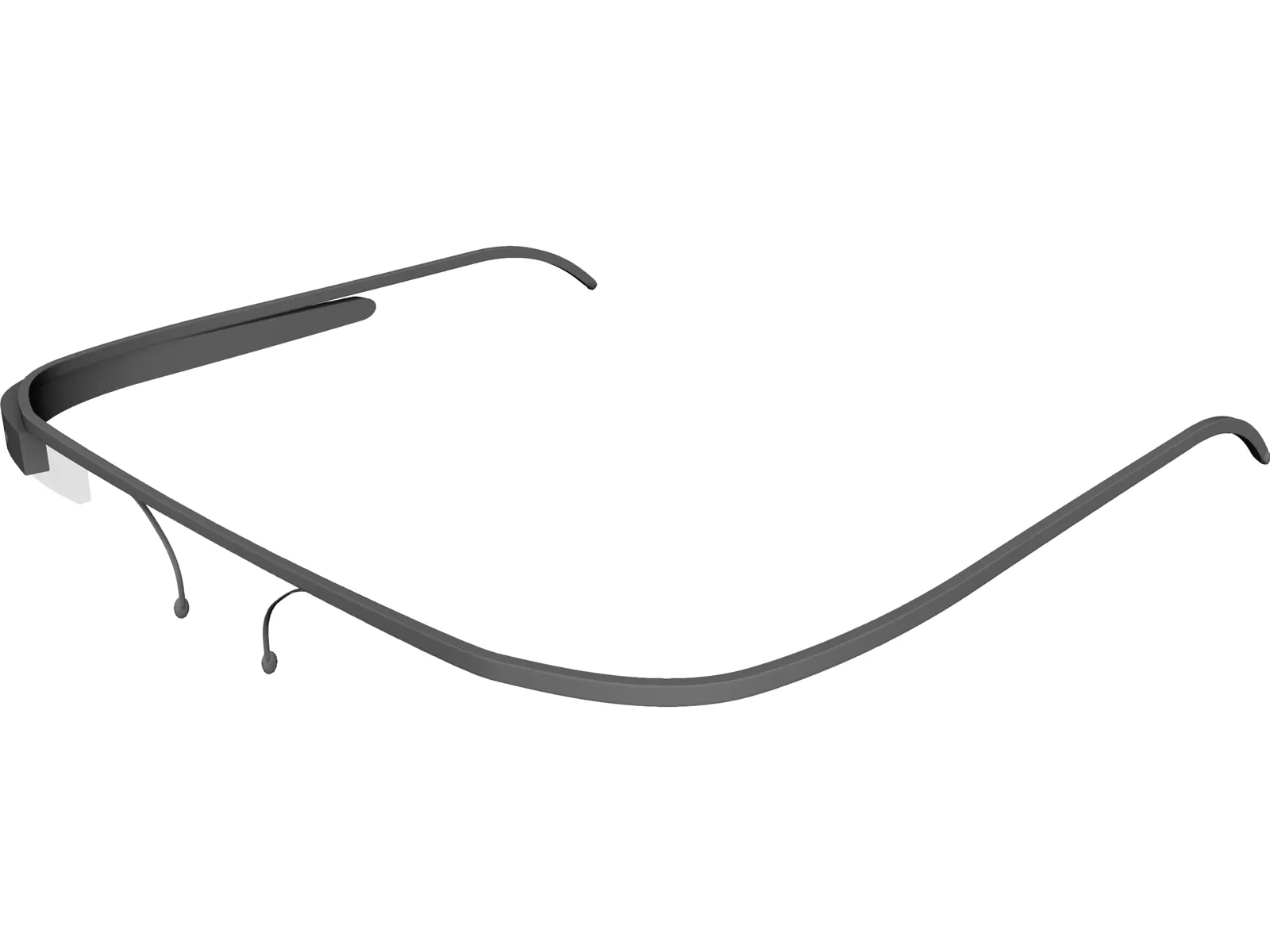 Google Glass 3D Model main preview