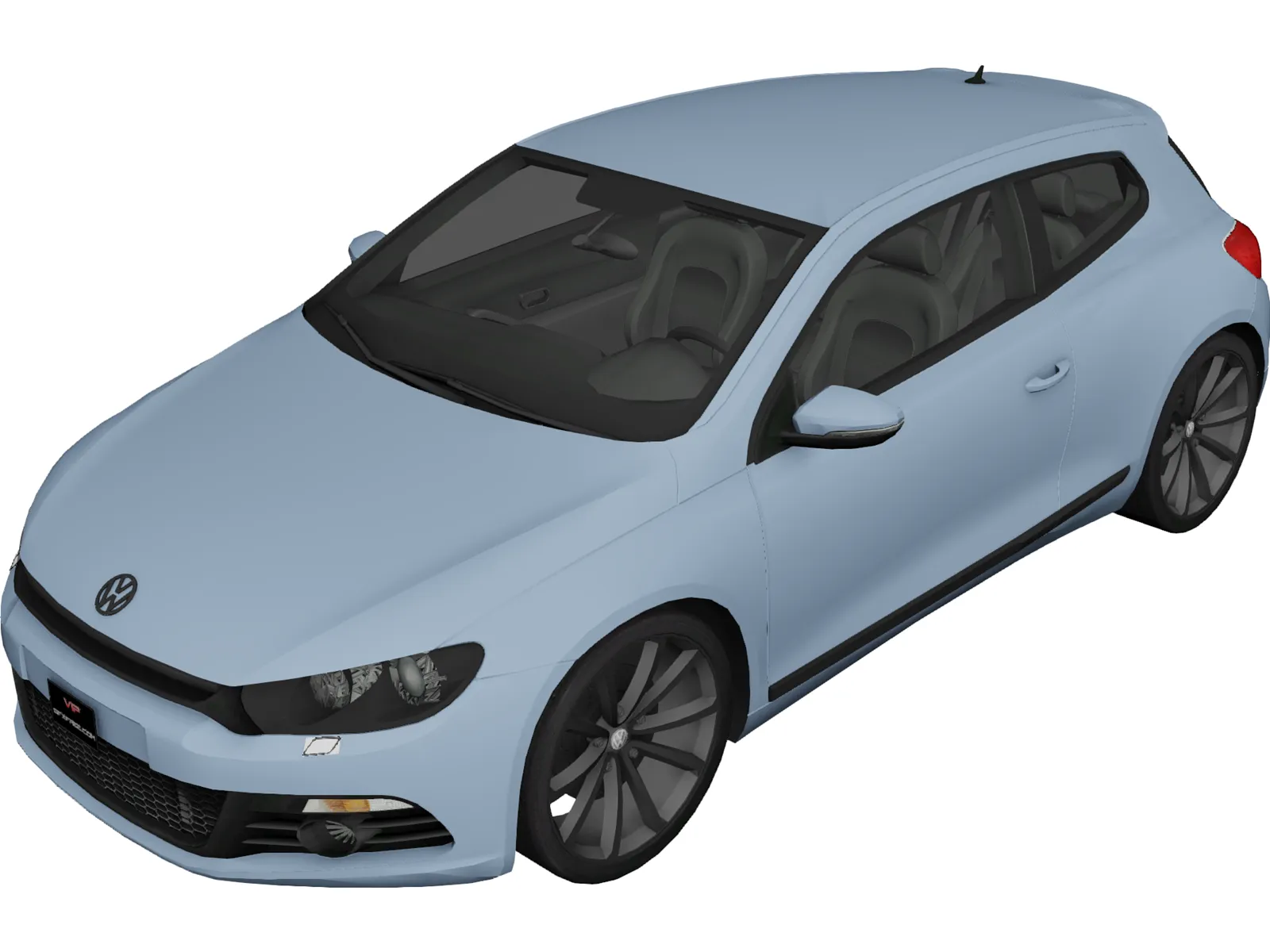 Volkswagen Scirocco 3D Model main preview