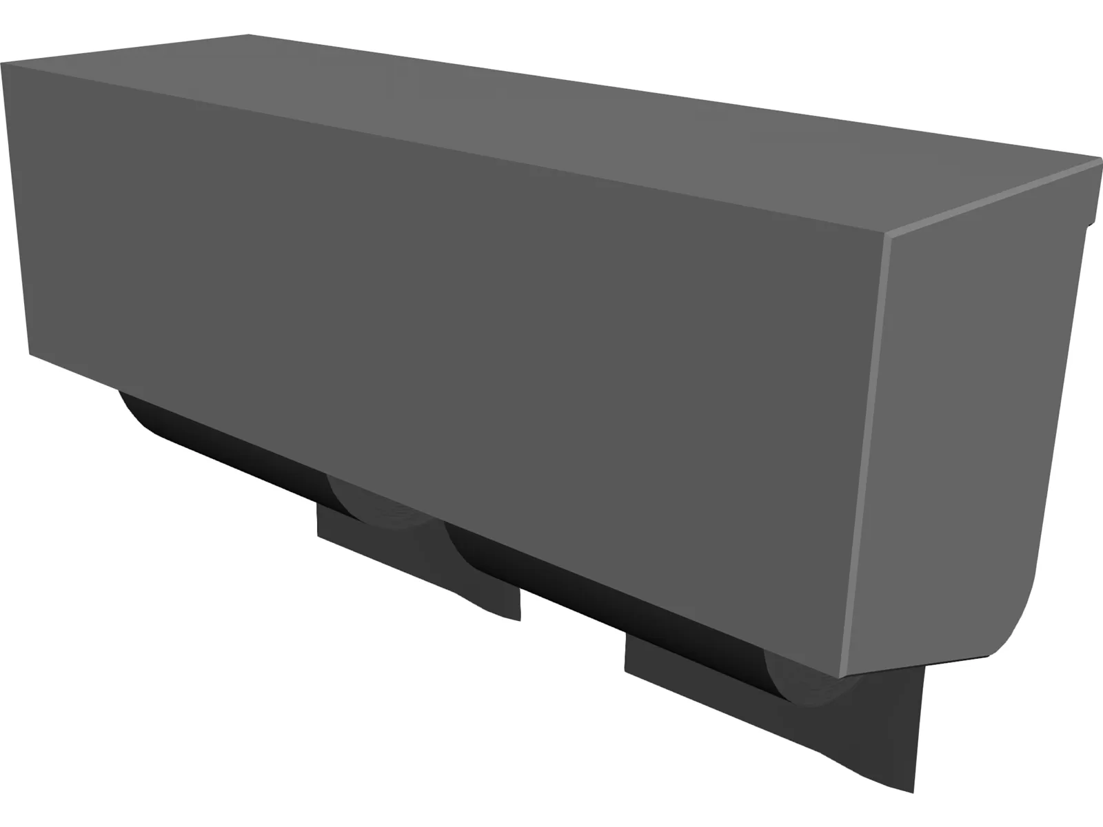 Toilet Paper Box 3D Model main preview