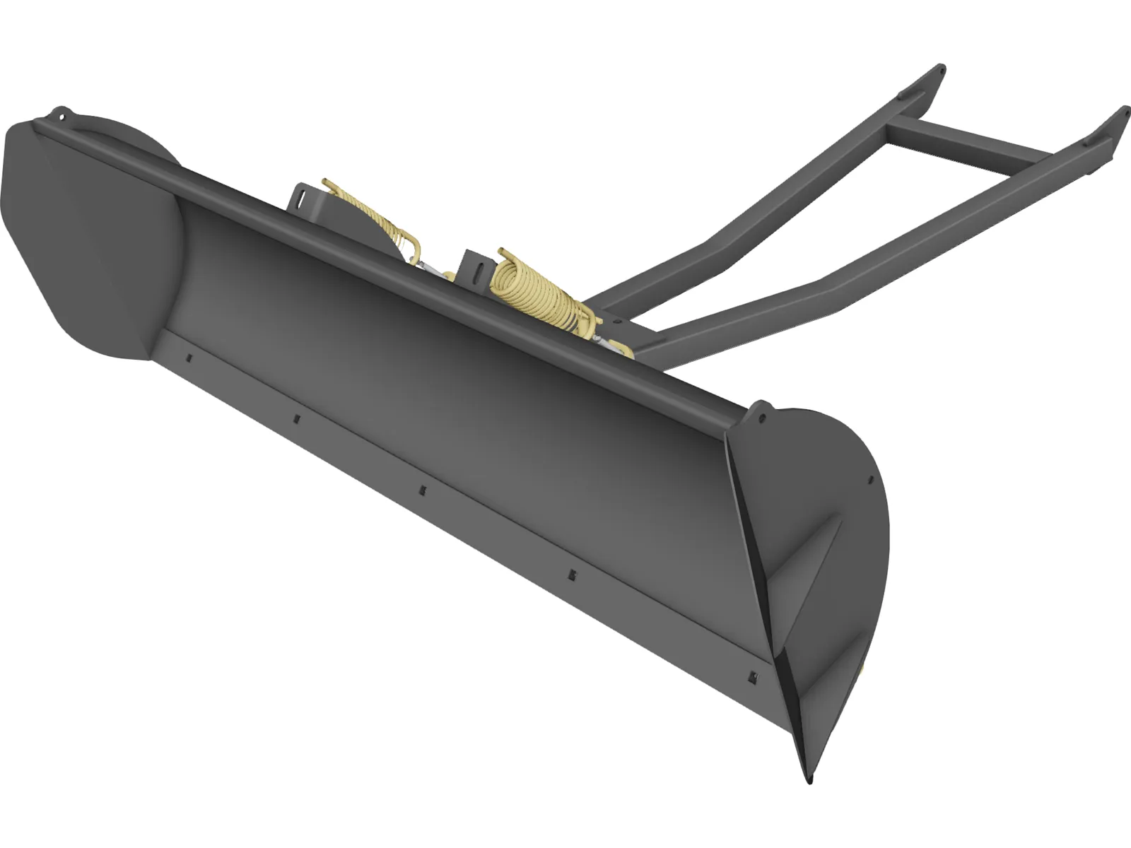 Snowplow 3D Model main preview