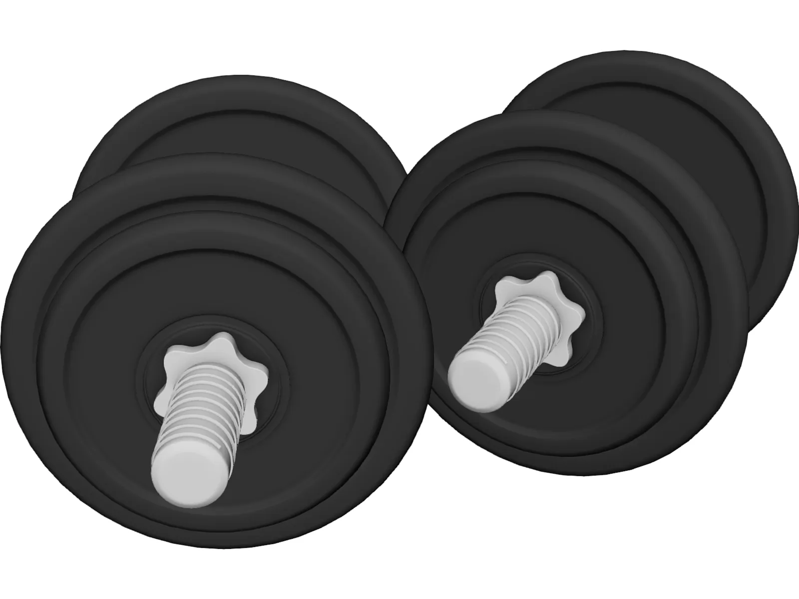 Dumbbell 3D Model main preview