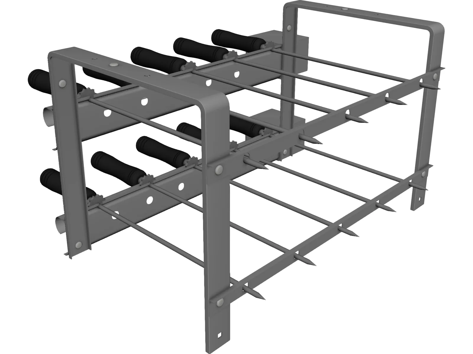 Barbecue Grill 3D Model main preview