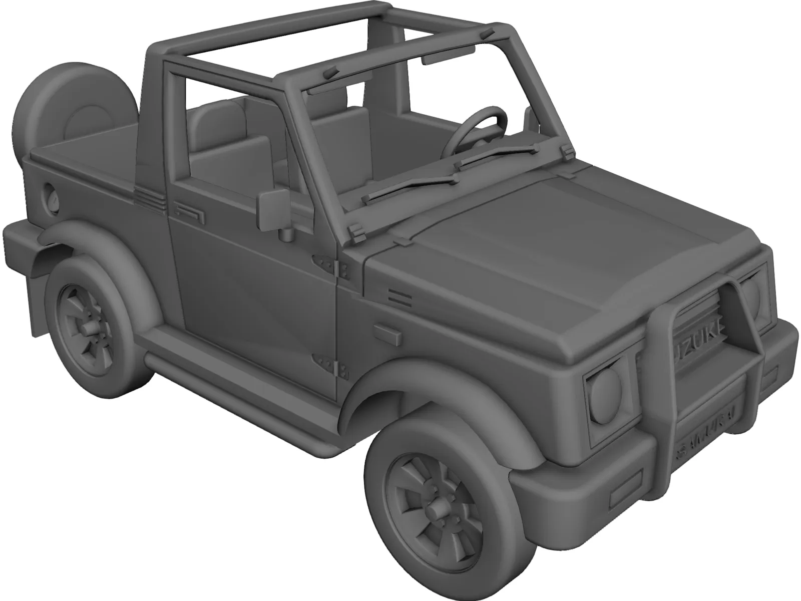 Suzuki Samurai 3D Model main preview