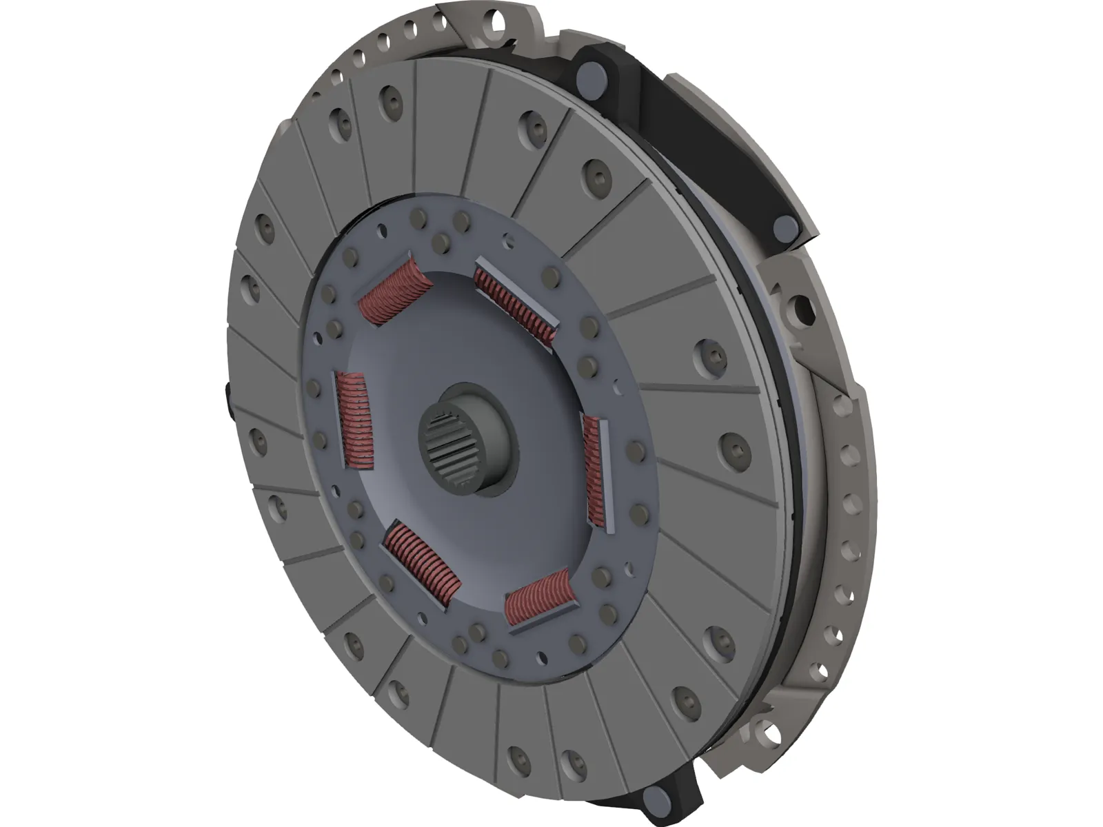 Clutch Assembly 3D Model main preview