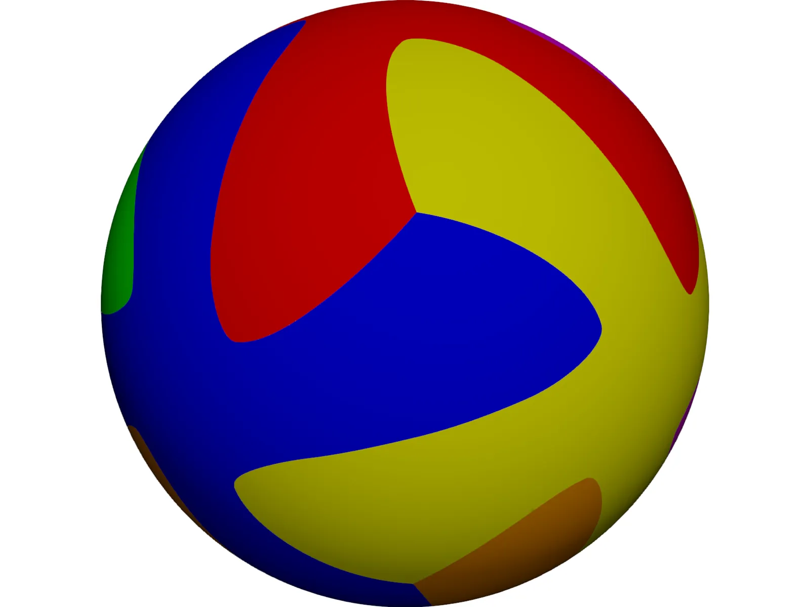 Soccer Ball Brazuca 3D Model main preview