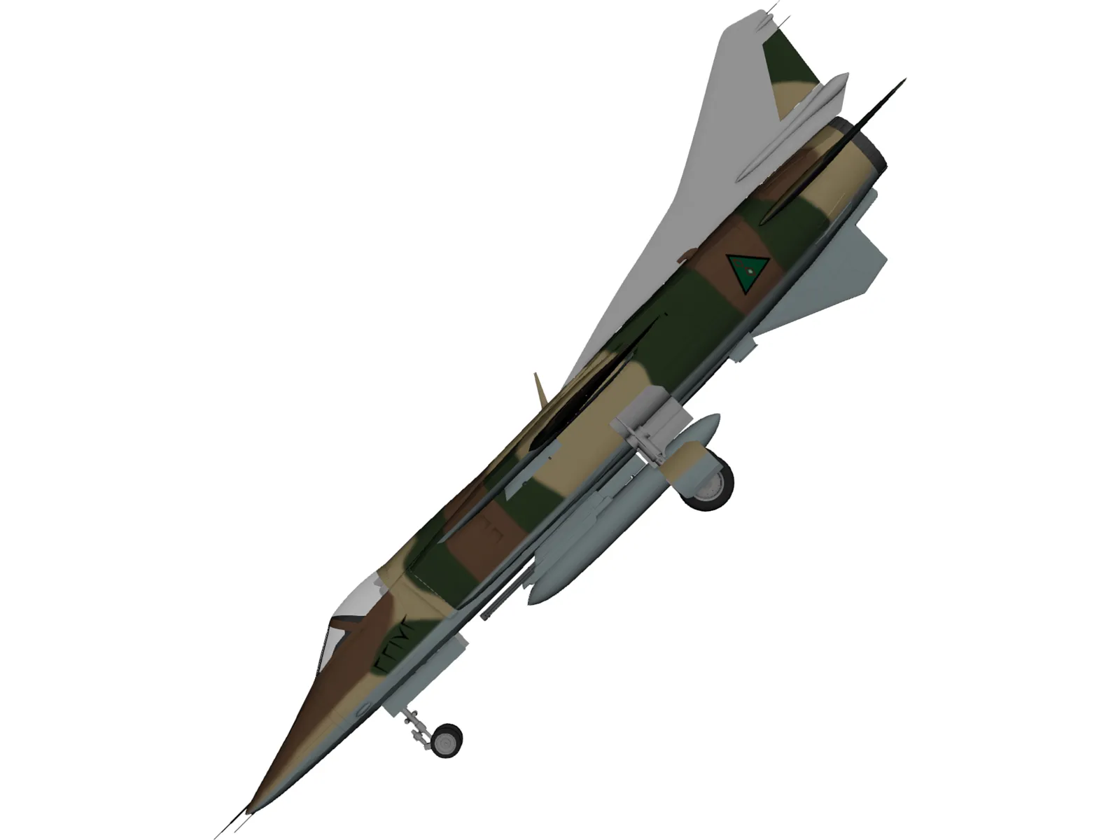 Jaguar Sepecat 3D Model main preview