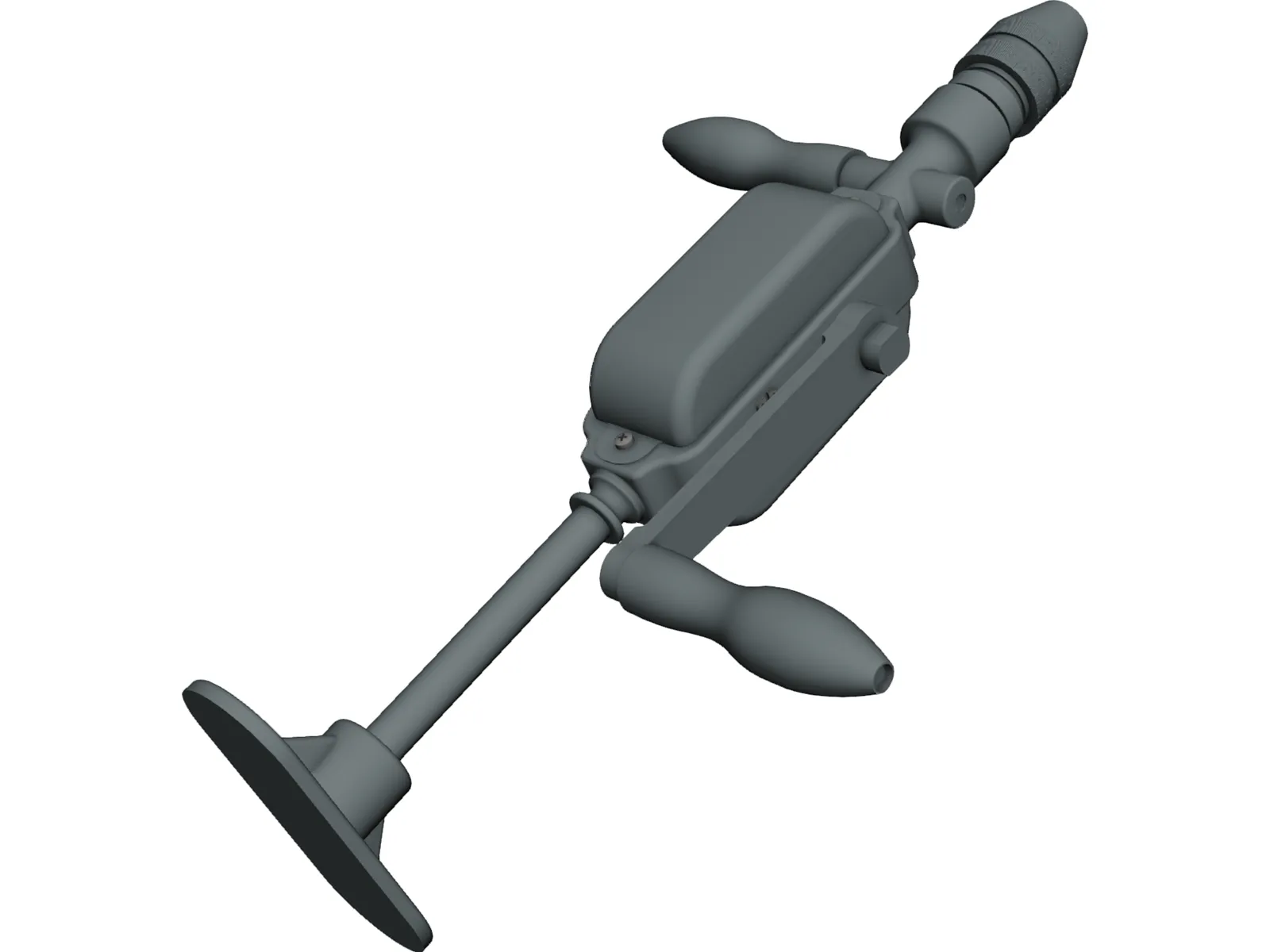 Hand Drill 3D Model main preview