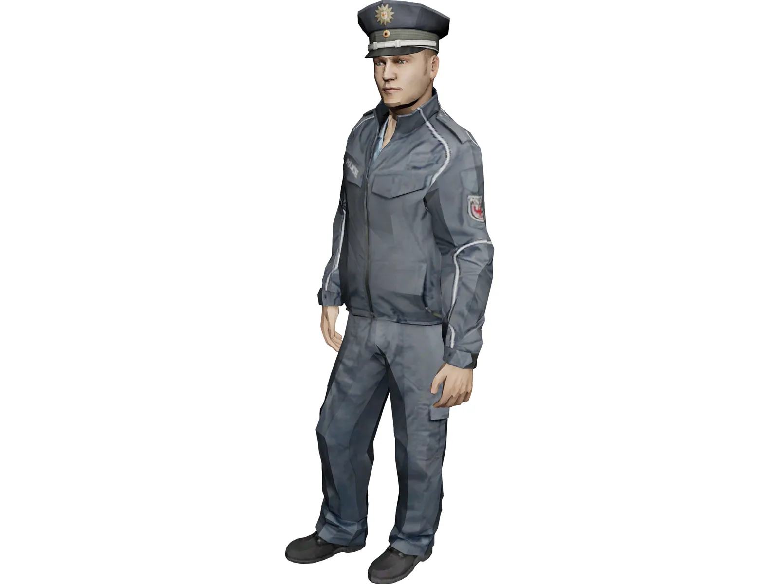 Policeman 3D Model main preview