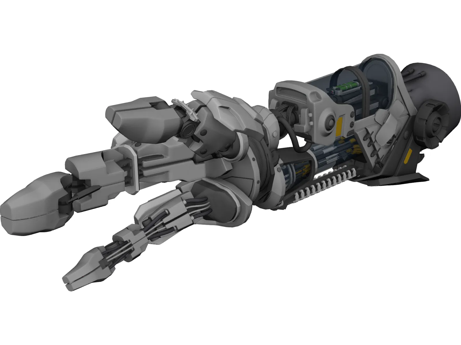 Robot Arm 3D Model main preview