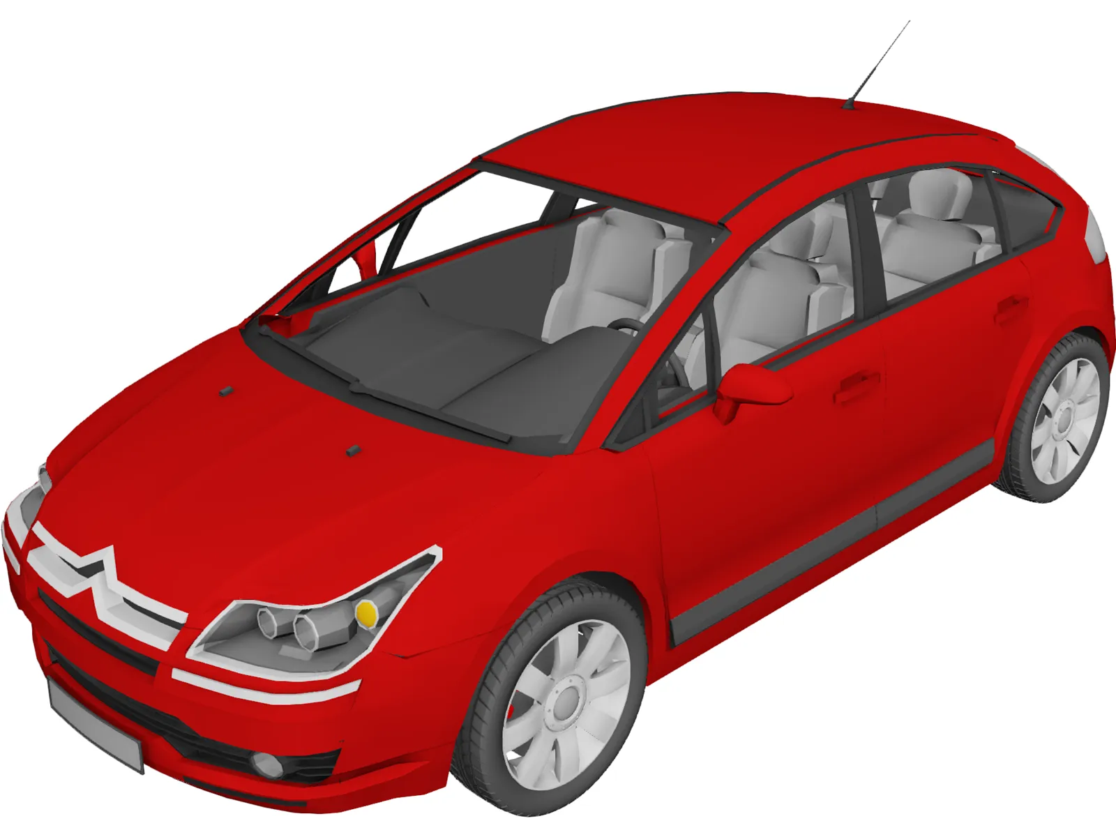 Citroen C4 3D Model main preview