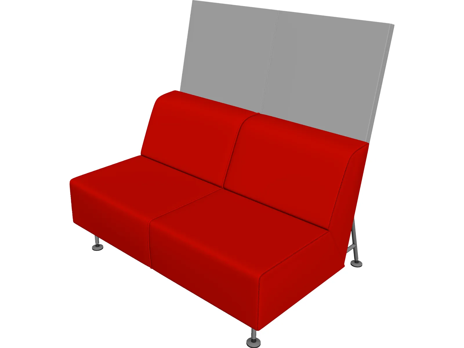 Bix Double Seat 3D Model main preview