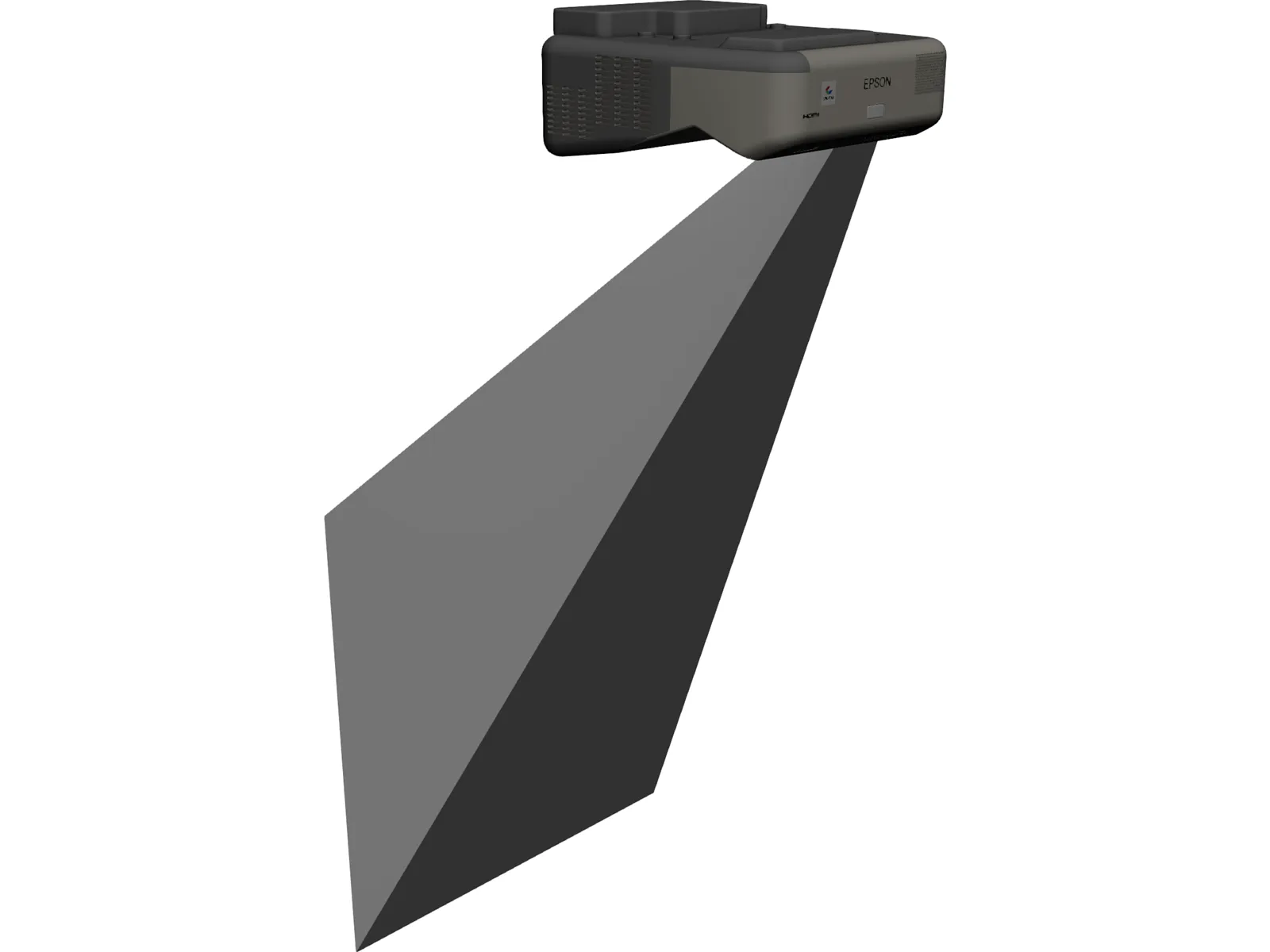 Epson EB-475Wi Projector 3D Model main preview