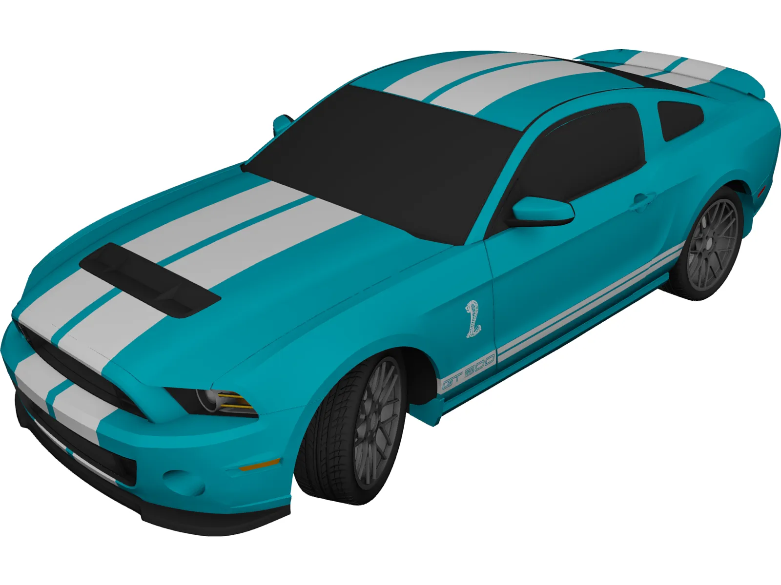 Ford Mustang Shelby GT500 (2013) 3D Model main preview
