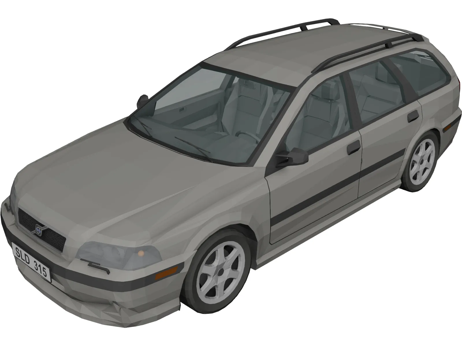 Volvo V40 Estate 3D Model main preview