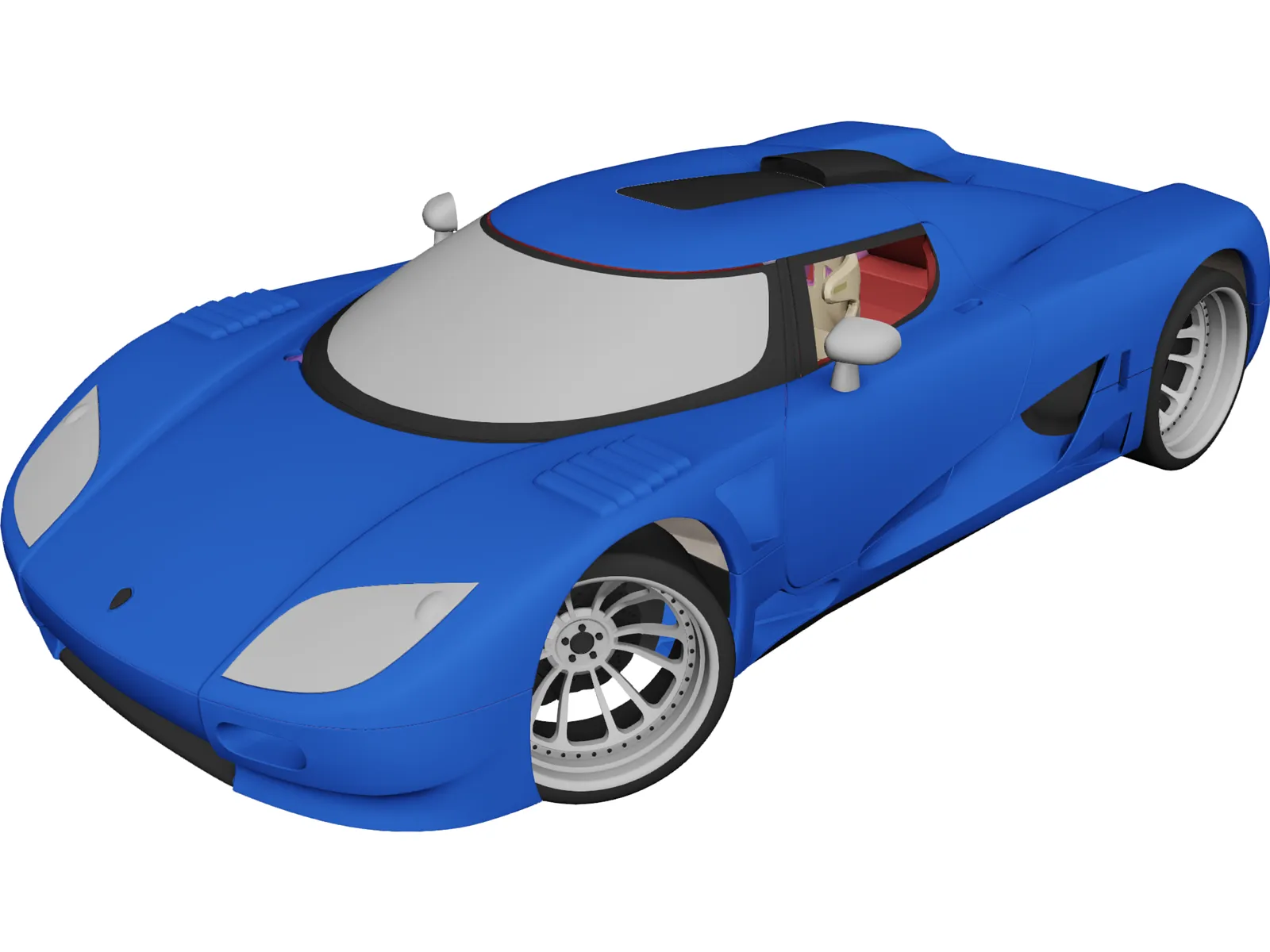 Koenigsegg CC (2008) 3D Model main preview