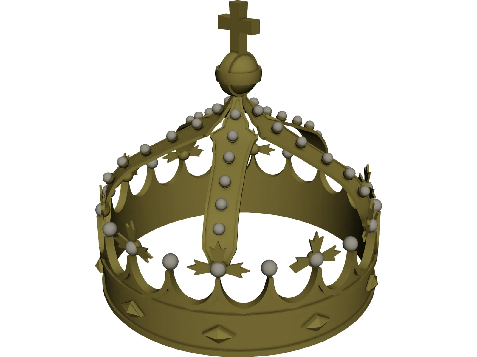 Crown 3D Model main preview