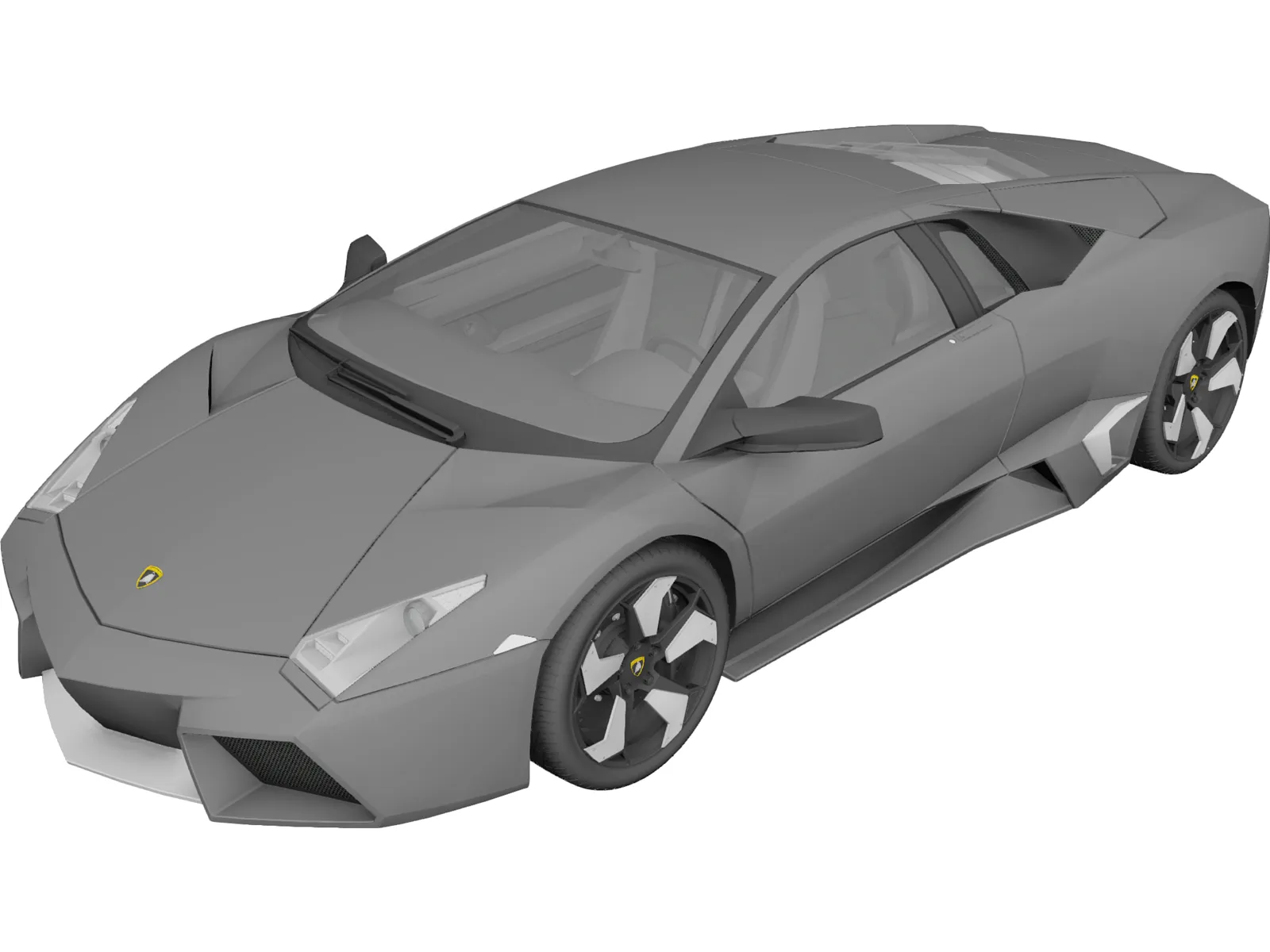Lamborghini Reventon (2008) 3D Model main preview