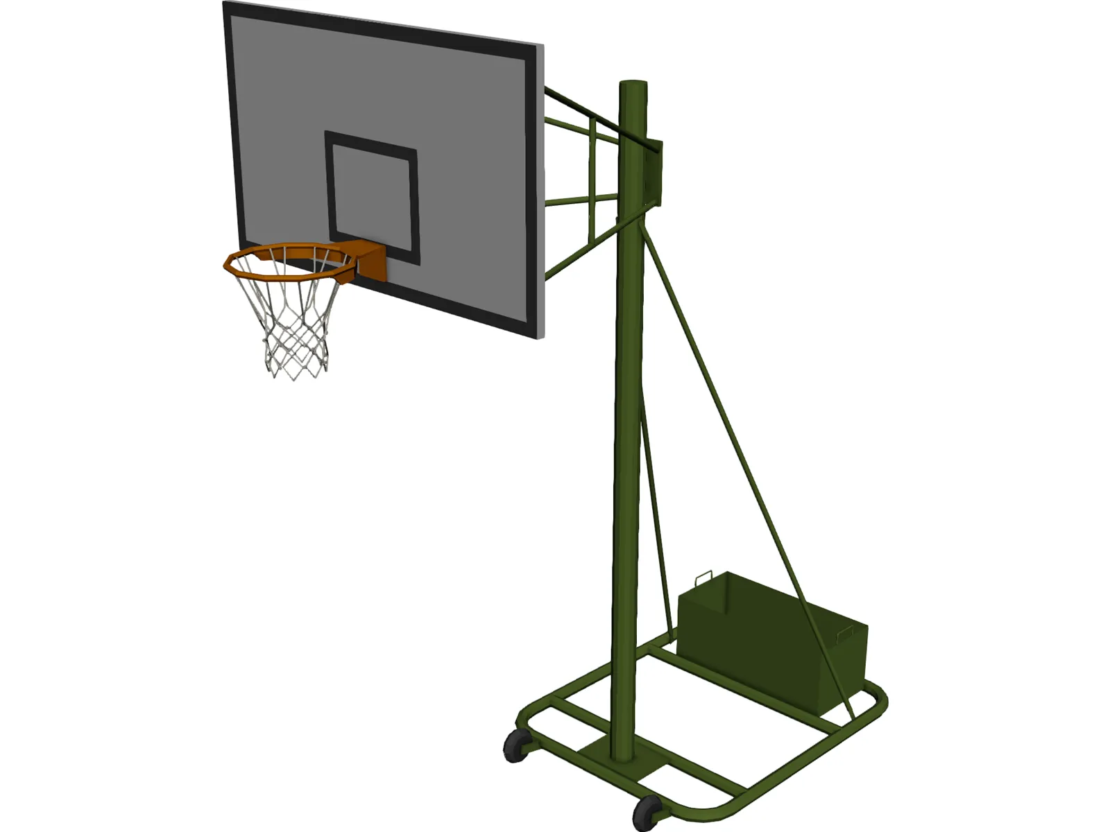 Basketball Rack 3D Model main preview