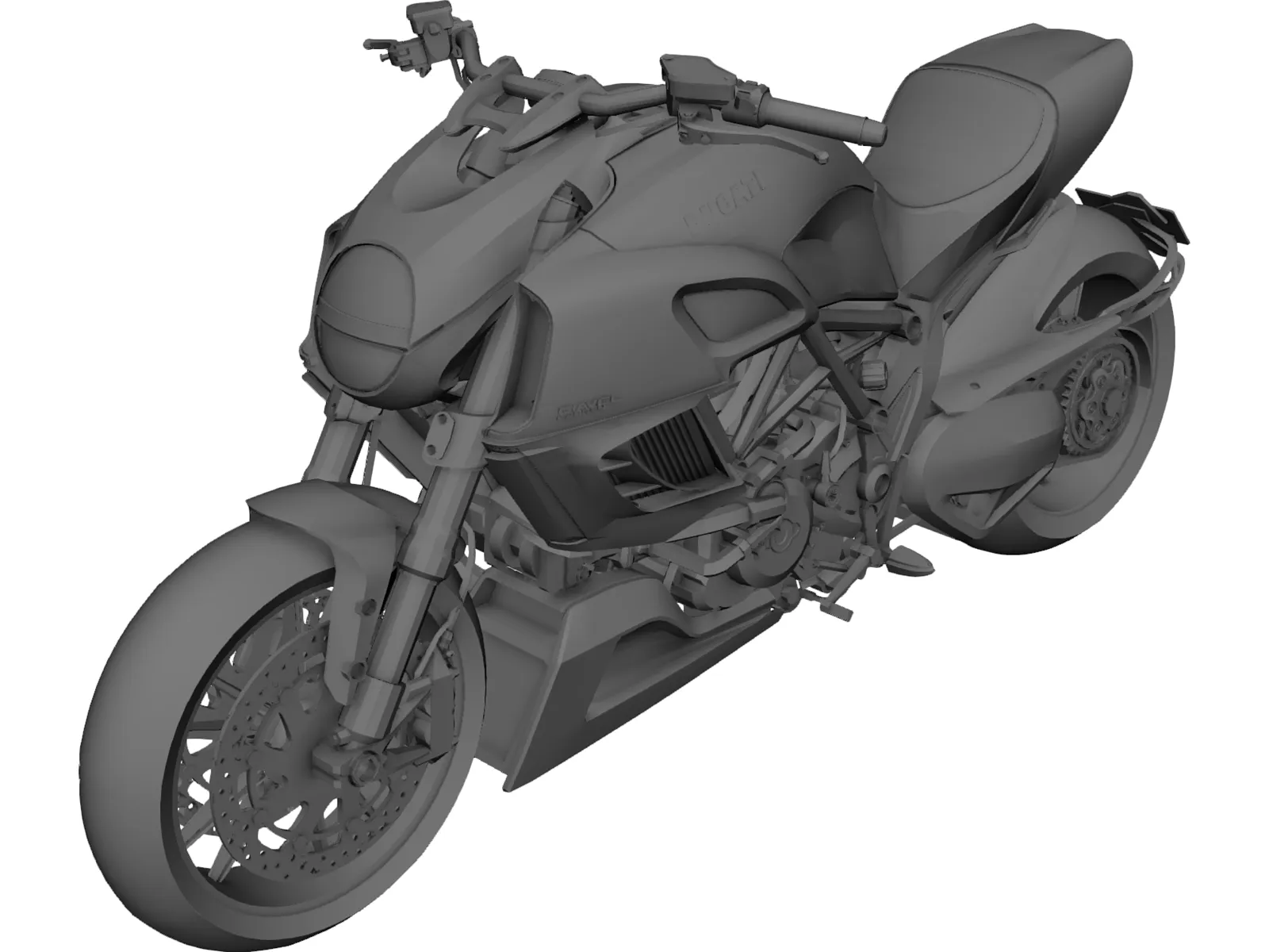Ducati Diavel (2011) 3D Model main preview