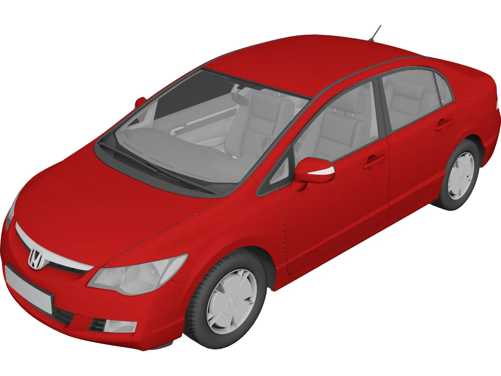 Honda Civic Sedan VIII 3D Model main preview